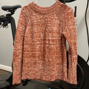 Orange knit sweater